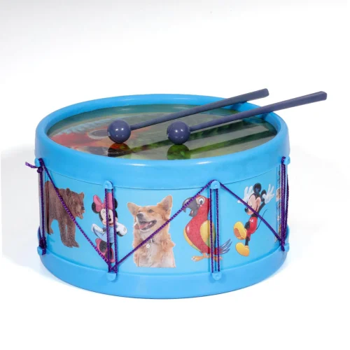 10.7cm Khushi Sky Blue Toy Drum