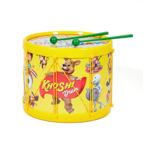 16.9cm Khushi Yellow Toy Drum