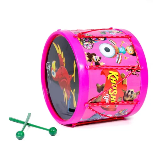 16.9cm Khushi Pink Toy Drum