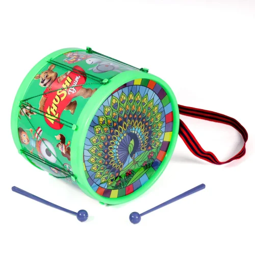 16.9cm Khushi Green Toy Drum